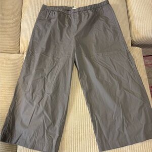 EILEEN FISHER Cotton Poplin Wide Leg Pants NWT